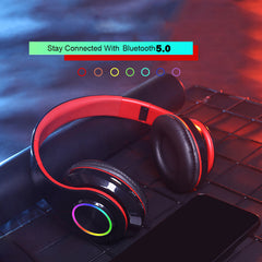 B39 Bluetooth Headphones with LED Light Feature