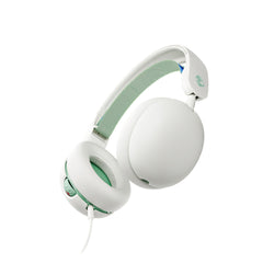Skullcandy Grom Over-Ear Wired Headphones for Kids Volume-Limiting Share Audio Port Microphone Work with Bluetooth Devices and Computers - Bone Seafoam