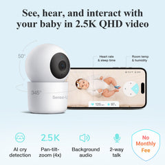 Smart Baby Monitor Bundle (2.5K PTZ Cam)