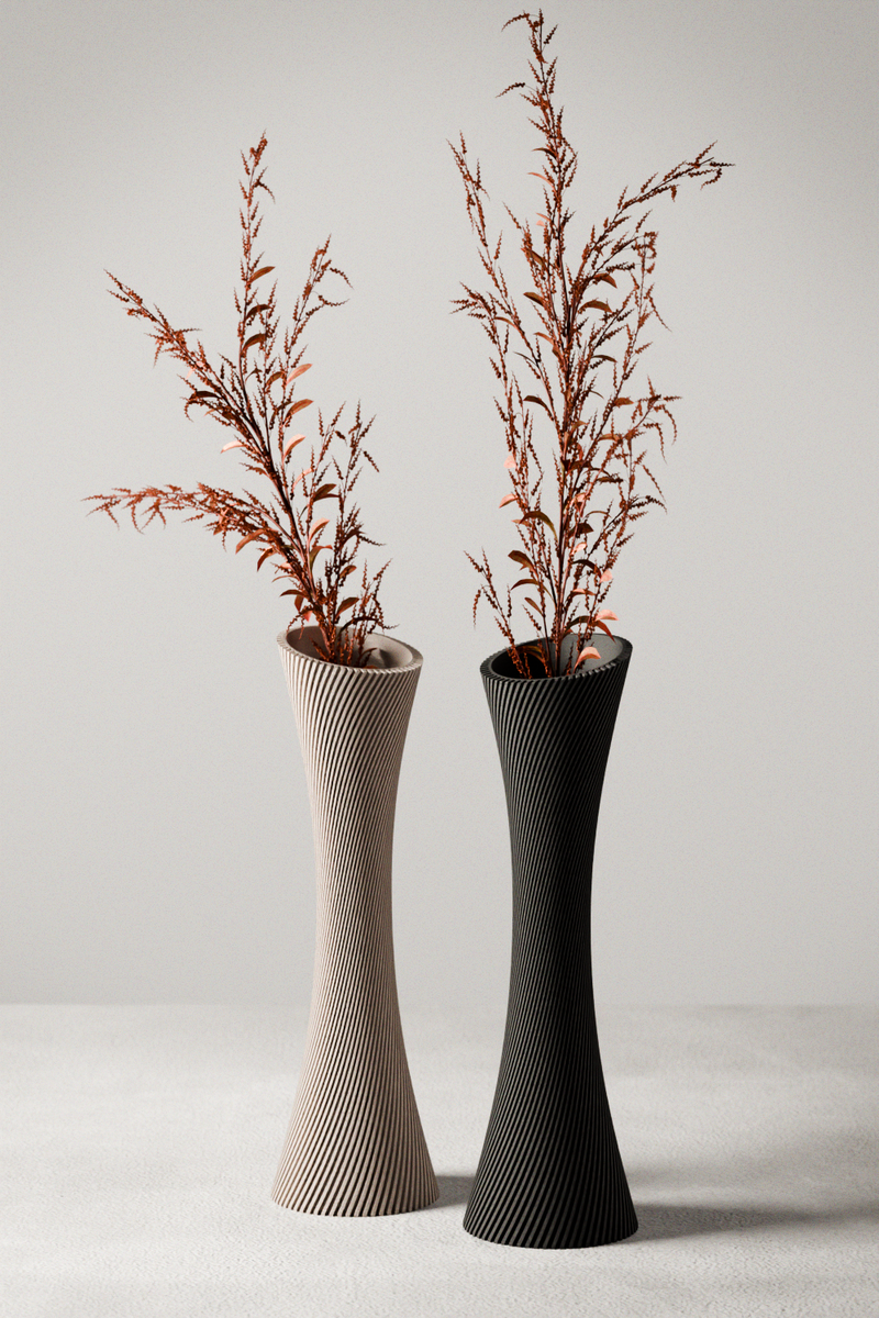 SPIRAL ROSE Vase