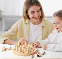 Wooden Memory Chess Puzzle Toy