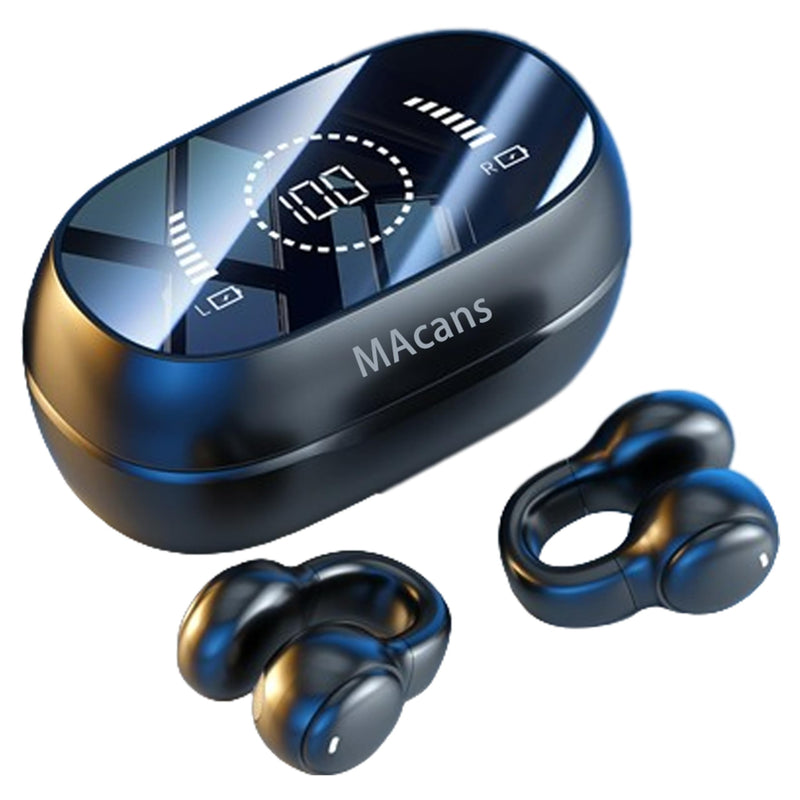 Open Ear Clip Wireless Earbuds Headphones - Bluetooth Air Conduction